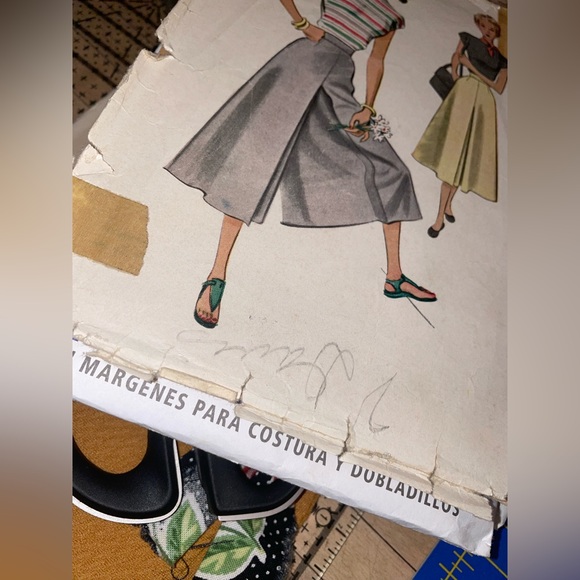 Original 1948 McCalls sewing pattern wide leg culottes - Picture 5 of 5